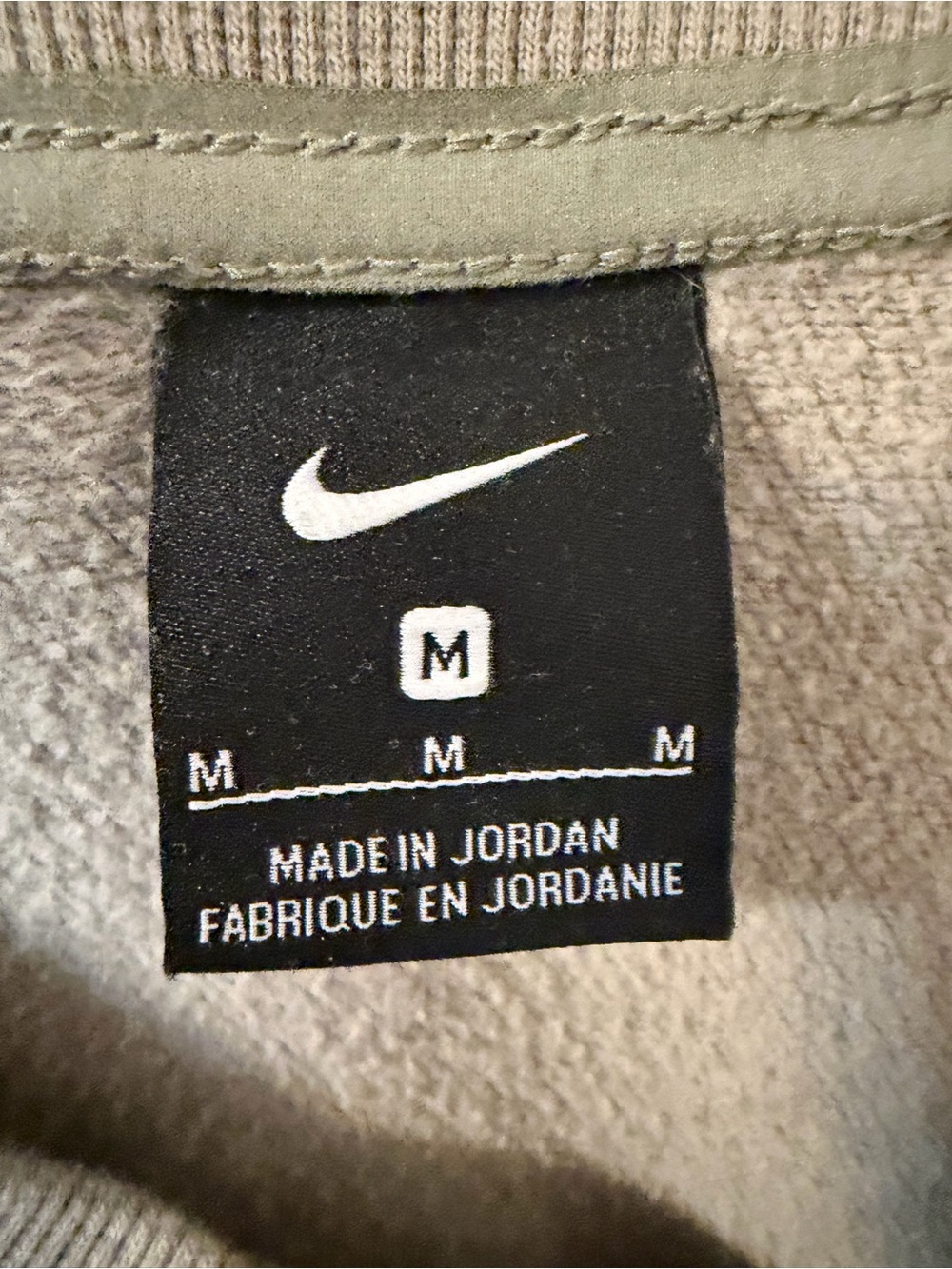Nike Olive Green V-Neck Women's Sweater - Picture 3 of 3